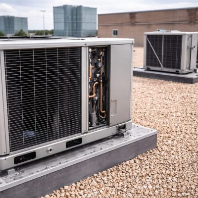 Commercial HVAC unit on rooftop